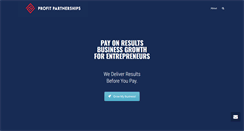 Desktop Screenshot of profitpartnerships.com