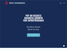 Tablet Screenshot of profitpartnerships.com